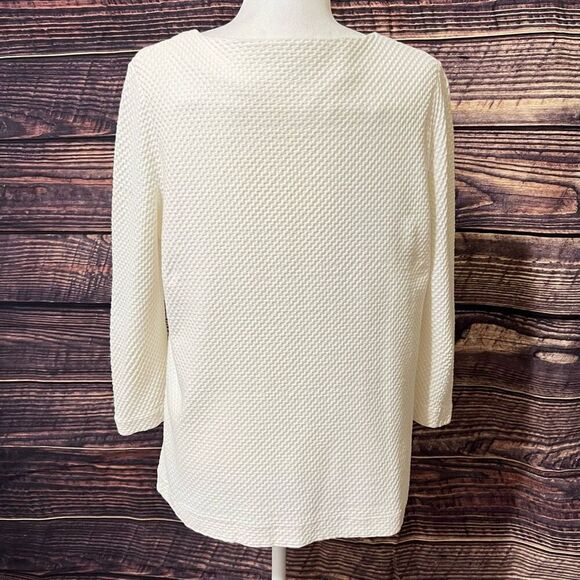 COS Women's Cream 3/4 Sleeves Top Size Medium - Picture 8 of 12